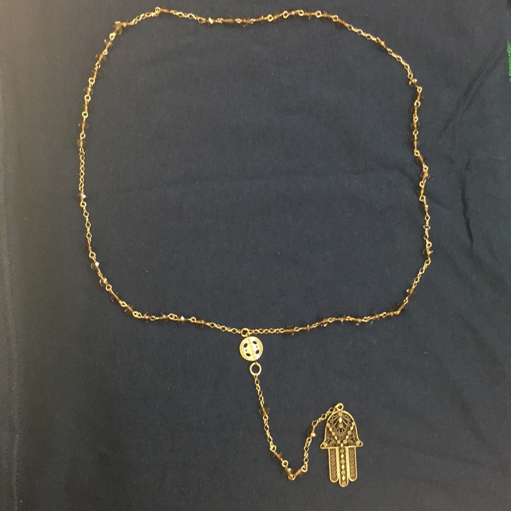 Hamsa hand necklace